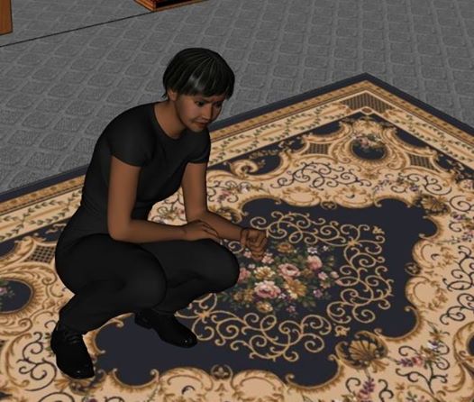 Game character with shoes.