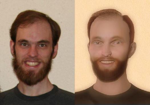 Game character made from photograph.